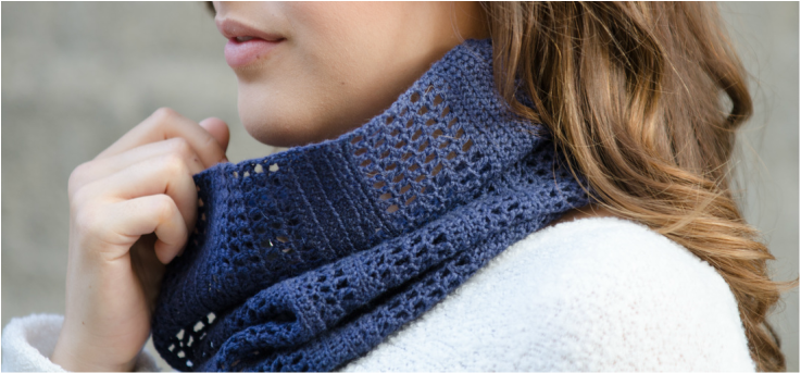 Strata Cowl by Shannon Mullett-Bowlsby for June Cashmere