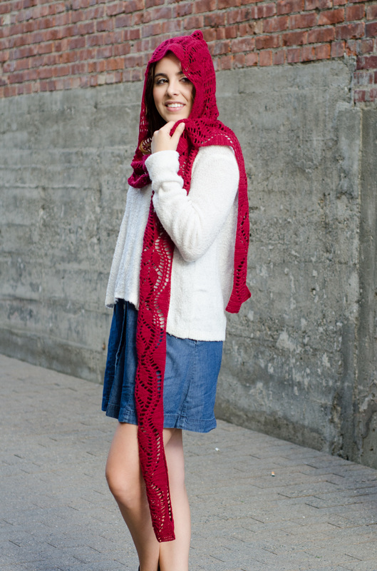 Hooded Scarf for June Cashmere by Shannon Mullett-Bowlsby