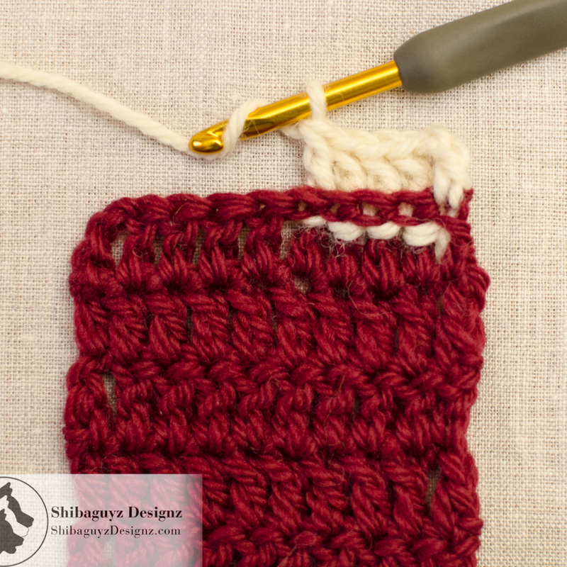 Crochet Post Stitches: How to make the Back Post Double Crochet Stitch - A step-by-step crochet photo tutorial by Shibaguyz Designz