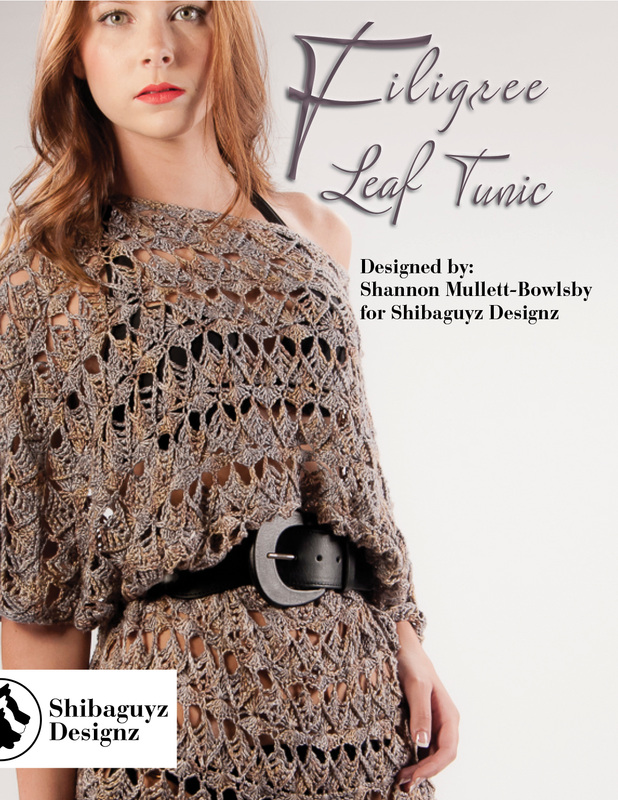 Filigree Leaf Tunic Digital Crochet Pattern by Shibaguyz Designz
