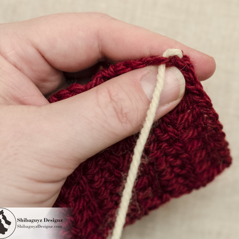 Technique Tuesday - A free step-by-step photo tutorial for How To Weave In the Ends Of Yarn Tails In Crochet Fabric by Shibaguyz Designz