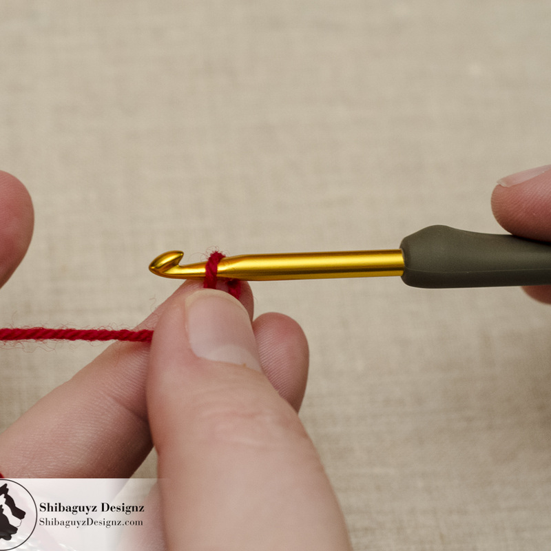 How To Make the Knotless Starting Chain - A free step-by-step crochet tutorial by Shibaguyz Designz
