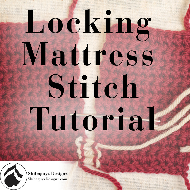 Locking Mattress Stitch Tutorial by Shibaguyz Designz on ShibaguyzDesignz.com