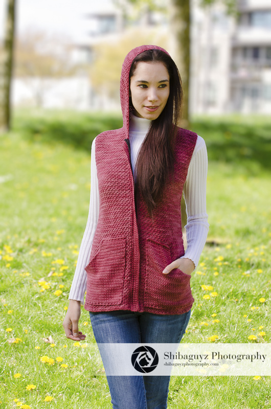 Women's Hooded Vest Crochet Pattern by Shibaguyz Designz
