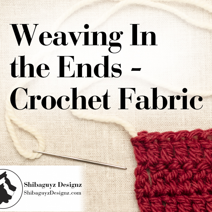 Technique Tuesday - A free step-by-step photo tutorial for How To Weave In the Ends Of Yarn Tails In Crochet Fabric by Shibaguyz Designz