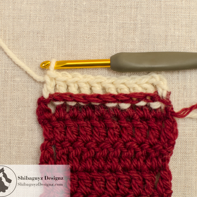 Crochet Post Stitches: How to make the Back Post Double Crochet Stitch - A step-by-step crochet photo tutorial by Shibaguyz Designz