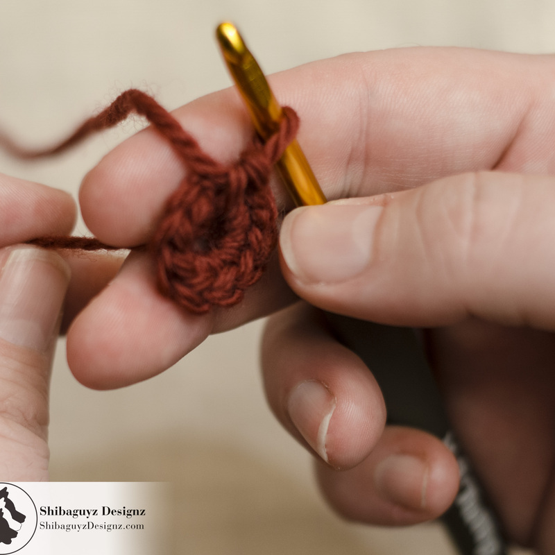 Technique Tuesday - A free step-by-step photo tutorial for How to Make the Adjustable Ring For Working Crochet In the Round by Shibaguyz Designz