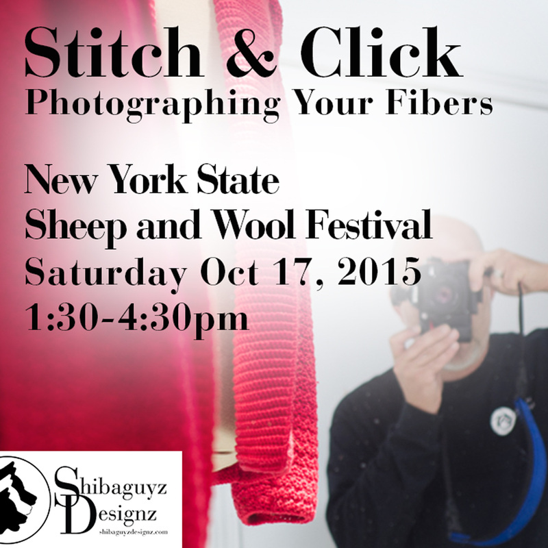 Stitch and Click class by the Shibaguyz at New York State Sheep and Wool Festival 2015